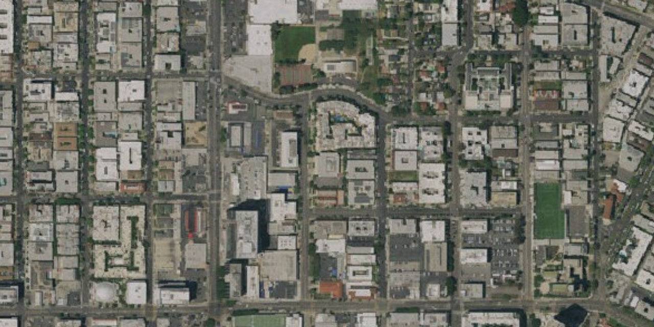 Aerial view of Dongguk University Los Angeles