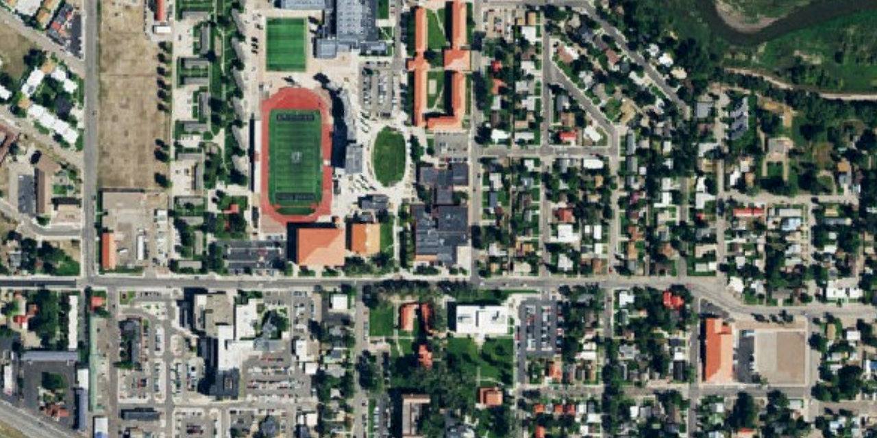 Vista aérea de Adams State University