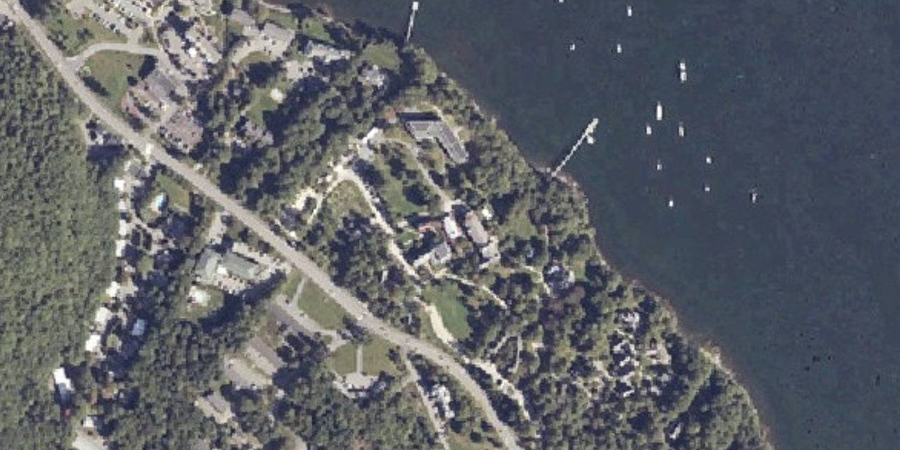 Aerial view of College of the Atlantic