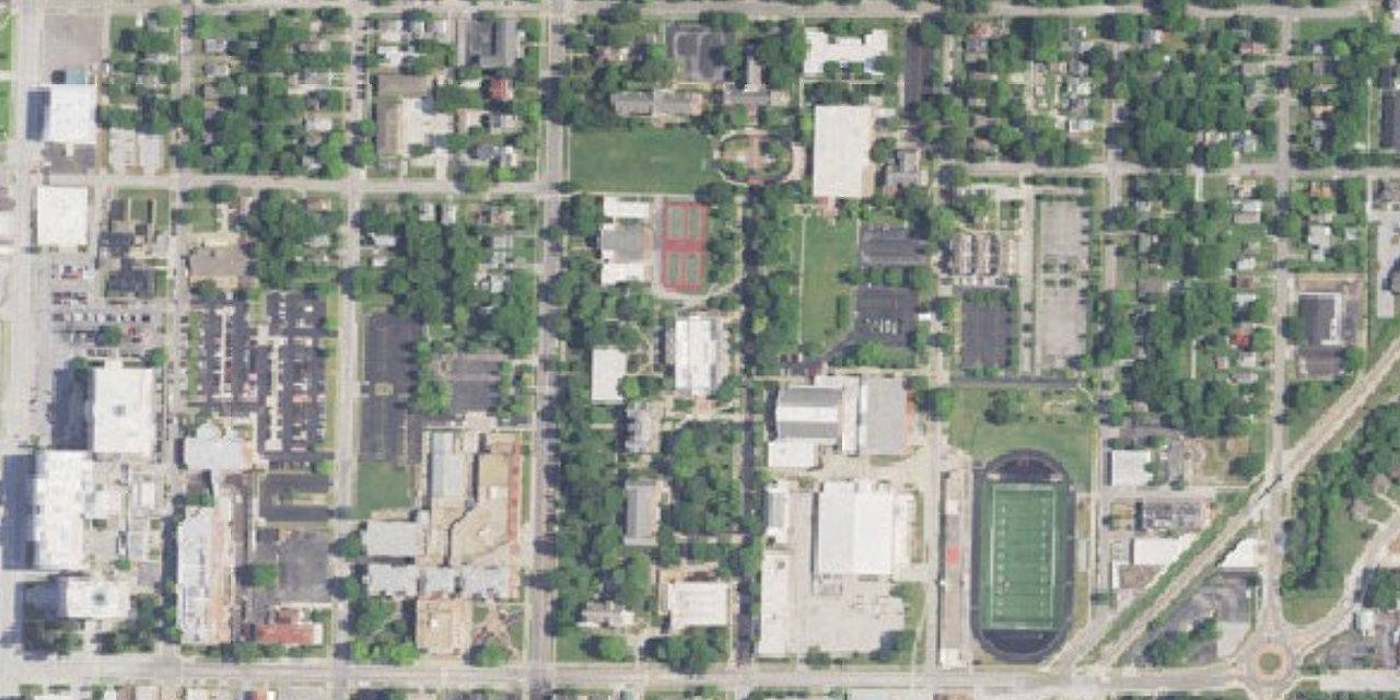 Aerial view of Drury University