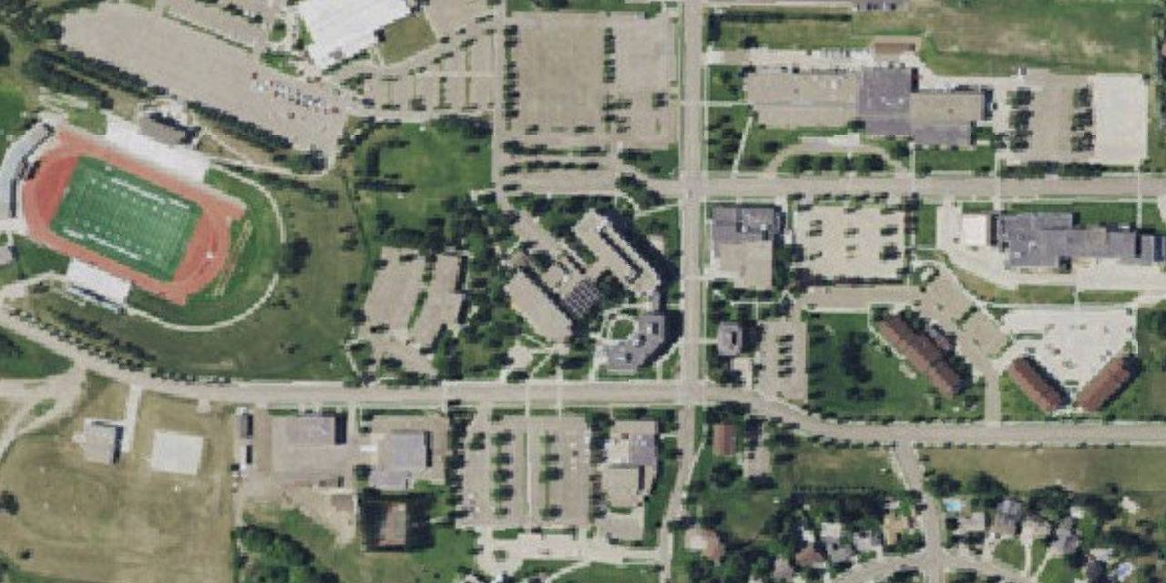 Aerial view of Bismarck State College