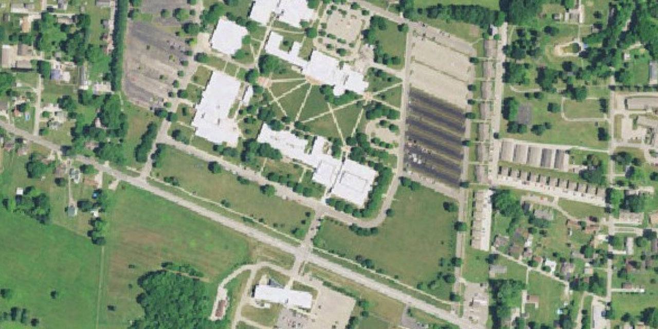 Aerial view of Ohio University-Zanesville Campus